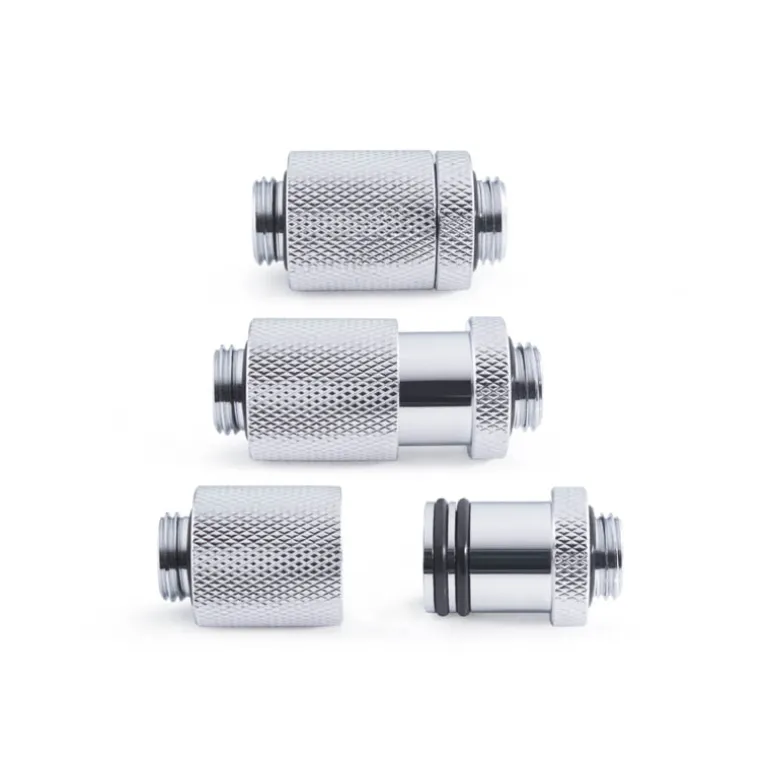 Adaptador Alphacool ES D-Plug 25.5mm M-M Cromado