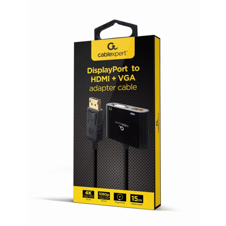 Adaptador Gembird HDMI M a VGA + HDMI