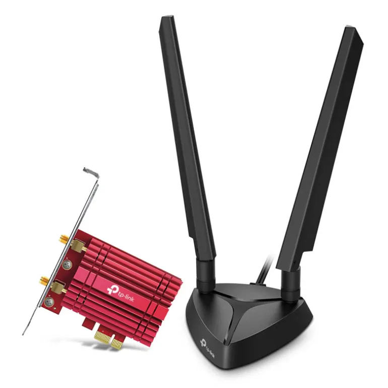 Adaptador Red TP-Link Archer TXE75E AXE5400 PCI Express Wi-Fi 6E Bluetooth 5.2 MU-MIMO