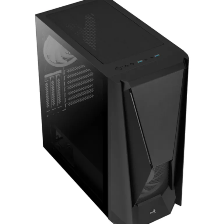 Aerocool Visor RGB Cristal Templado / Negro - Caja/Torre