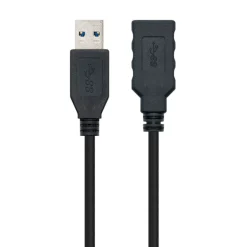 Alargador Nanocable USB 3.0 A-M a M-H 2.0m Negro