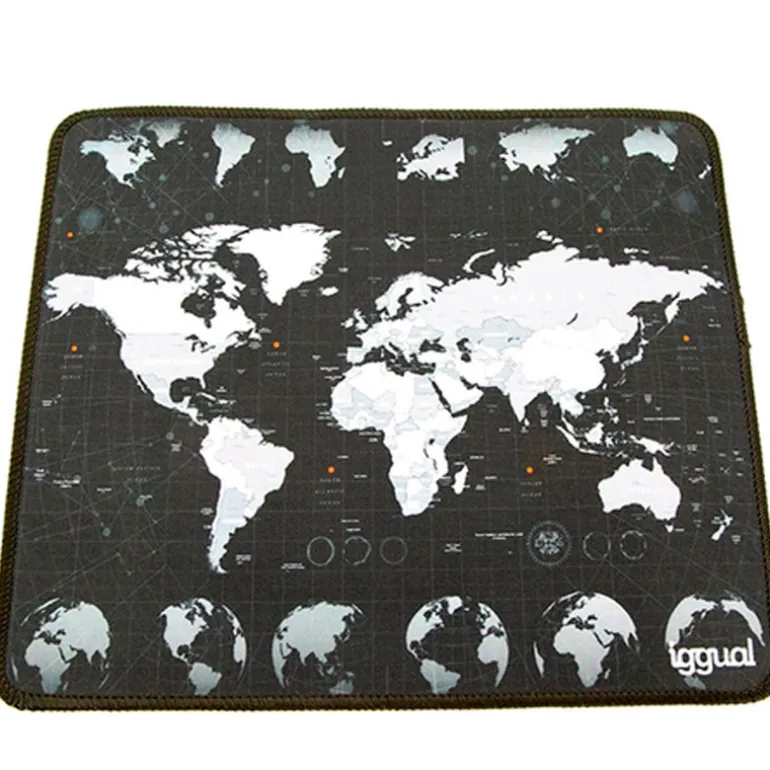 Alfombrilla iggual Mapamundi Para Ratón 30x25cm