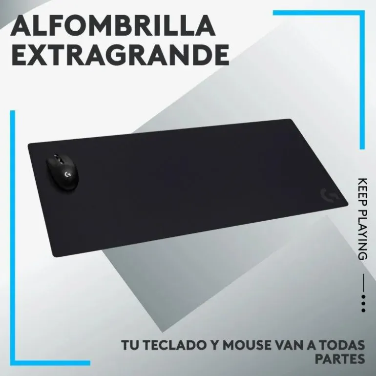 Alfombrilla Logitech G840 XL 90x40cm Gaming Extended Negro