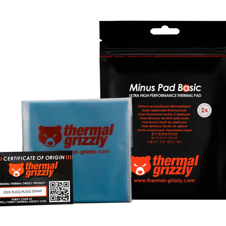 Almohadilla Térmica Thermal Grizzly Minus Pad Basic 100 x 100 x 2,0 mm 2u