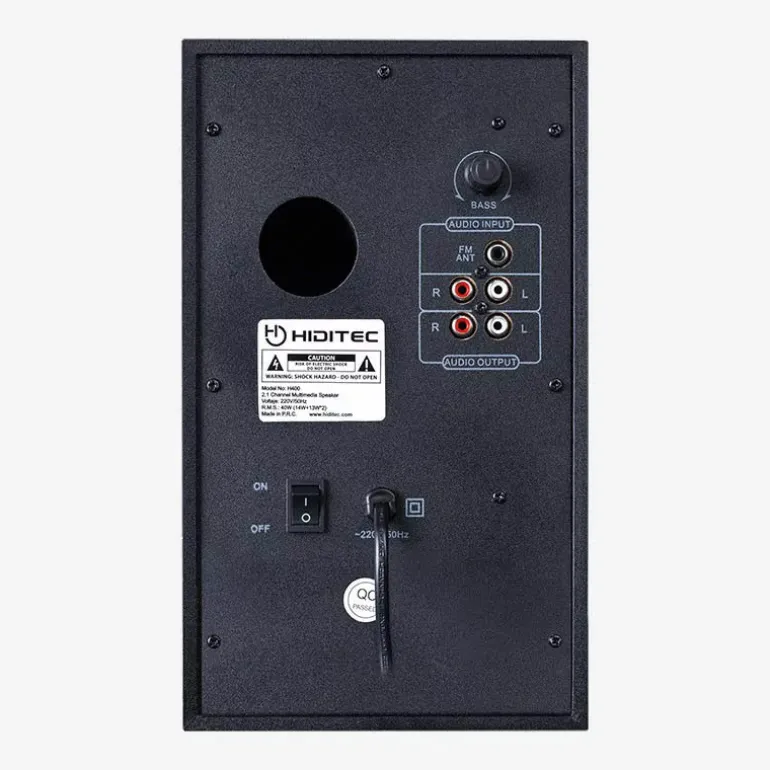 Altavoces Hiditec H400 2.1 80W Negro