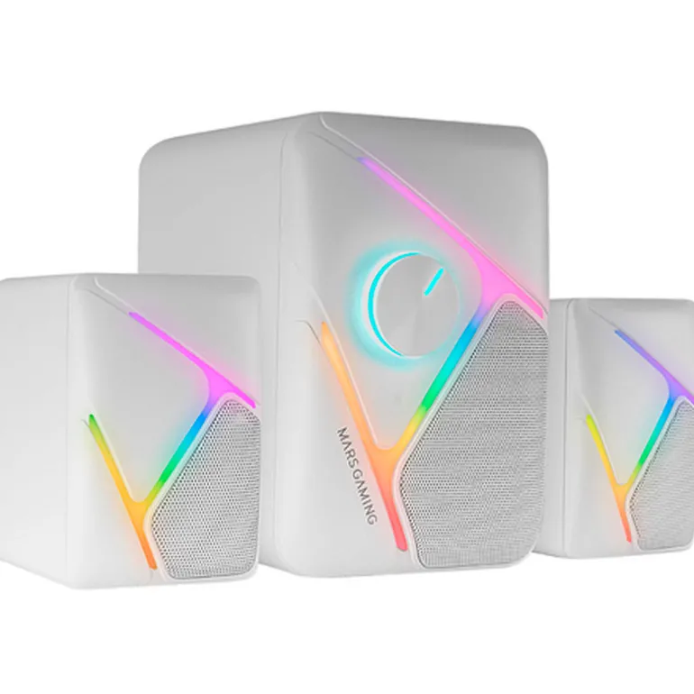 Altavoces Mars Gaming MS-H21 RGB Bluetooth 35W Blanco