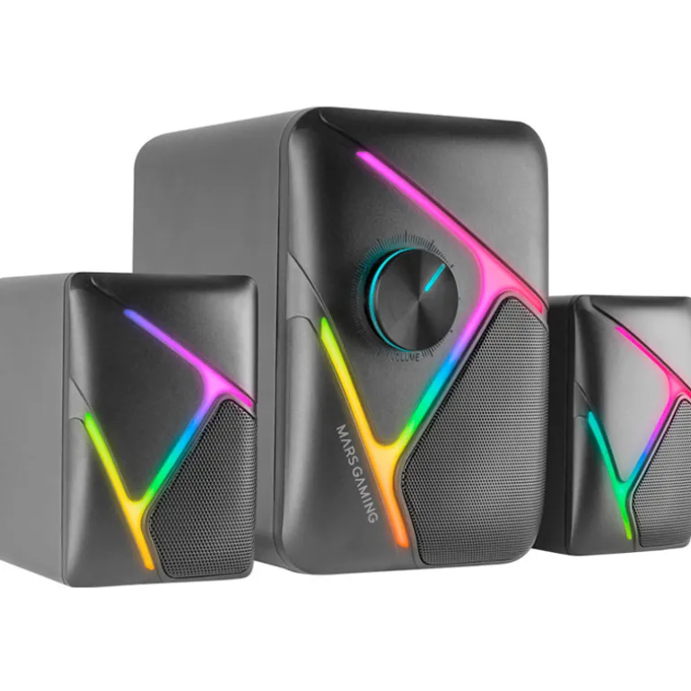 Altavoces Mars Gaming MS-H21 RGB Bluetooth 35W Negro