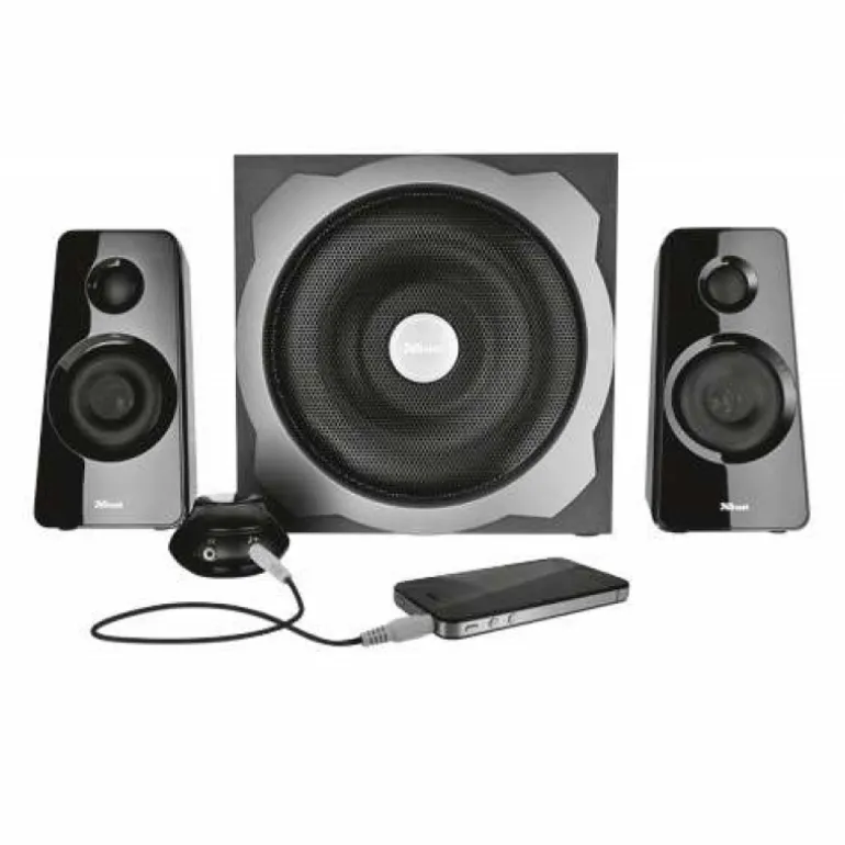 Altavoces Trust Tytan 60W Rms + Mando Negro