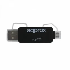 Approx Adaptador Micro SD / SD & MMC a USB y Micro USB - Adaptador