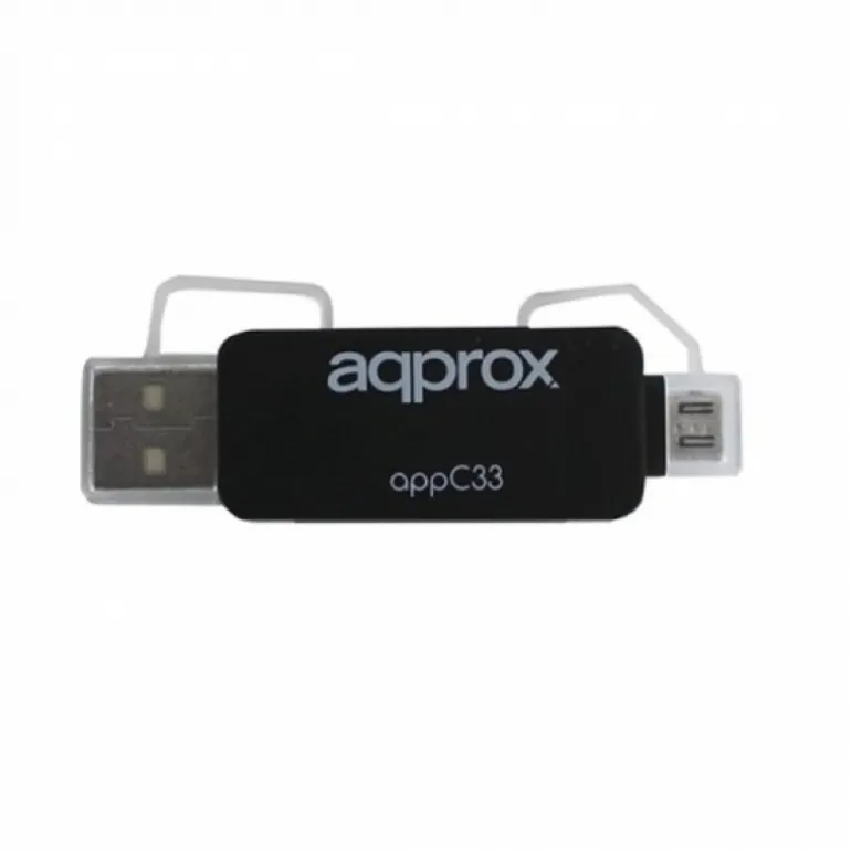 Approx Adaptador Micro SD / SD & MMC a USB y Micro USB - Adaptador