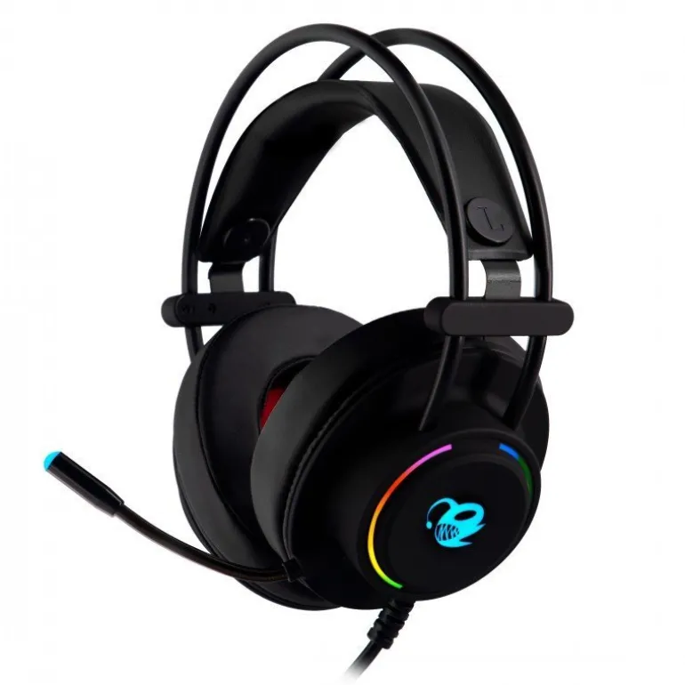 Auriculares Coolbox DeepLighting Gaming RGB Negro