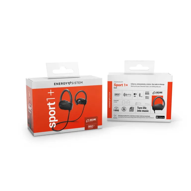 Auriculares Energy Sistem Sport 1+ Dark True Wireless Bluetooth 5.1
