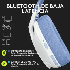 Auriculares Logitech G435 LIGHTSPEED Wireless Blanco