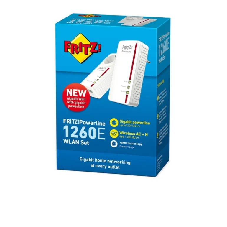 AVM FRITZ! Powerline 1260E WLAN Set (Pack 2 Uds) - Home Plug