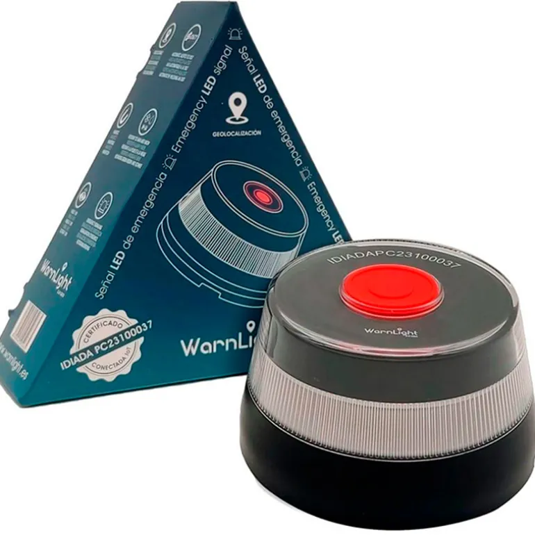Baliza de Señalización Warnlight V16 3.0 Geo Conectada A La DGT