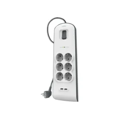 Belkin SurgeMaster 6xPotencia / 2xUSB A - Regleta