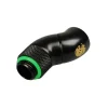 Bitspower Adaptador 1/4 a IG G1/4" - 2x rotable - Matt Black