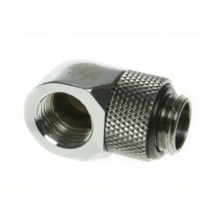 Bitspower G1/4" 90º Rotable Niquel - Adaptador
