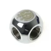 Bitspower T-Adapter 3x IG 1/4" Plata - Adaptador