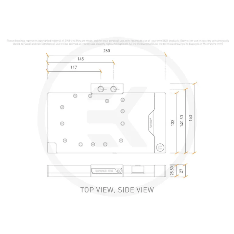 Bloque VGA EKWB EK-Quantum Vector2 Strix/TUF RTX 4090 DRGB Edición Blanco