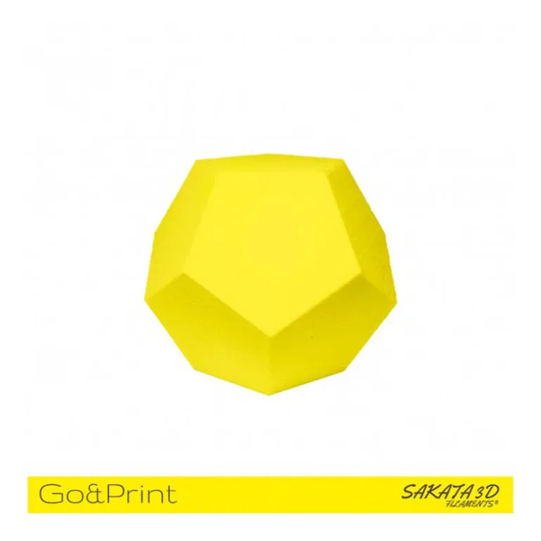 Bobina Sakata 3D Filamento PLA GO&PRINT 1.75mm 1Kg Amarillo