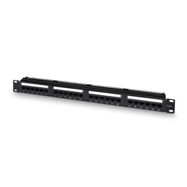 Cable Red Aisens A141-0308 24 Puertos RJ45 Cat.6 UTP 19? 1U Negro