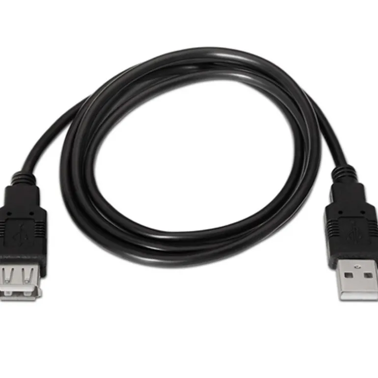 Cable Extensión Aisens A101-0015 USB 2.0 M - H 1.0m Negro