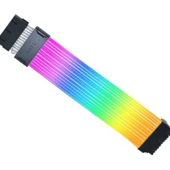 Cable Extensión Lian Li Strimer Wireless ARGB PW24-1W 24 Pines Para Placa Base Blanco