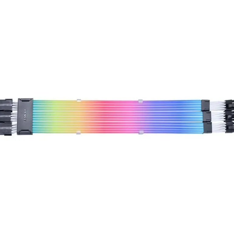 Cable Extensión Lian Li Strimer Wireless ARGB 3 x 8 Pines Para GPU Blanco