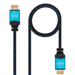 Cable HDMI Nano Cable HDMI V2.0 4K@60Hz A/M-A/M Negro 2m