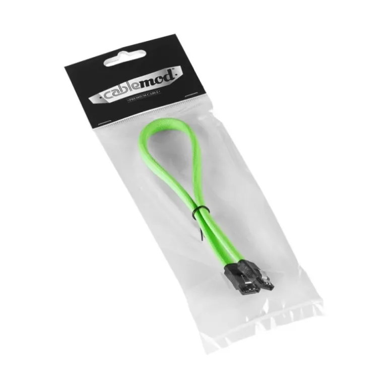 CableMod ModMesh SATA 3 Cable 30cm Verde Claro - Cable SATA