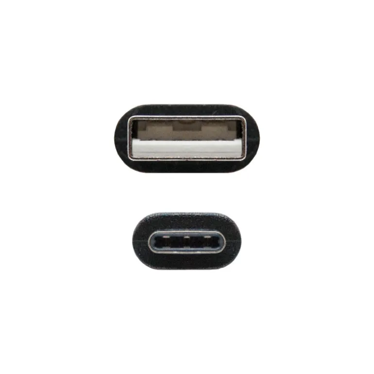 Cable Nano Cable USB 2.0 3A Tipo USB-C M-AM 2M Negro