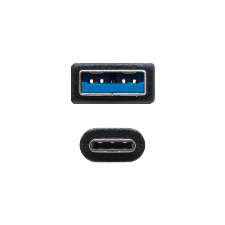 Cable Nano Cable USB 3.1 10Gbps 3A USB-C M-AM 1M Negro