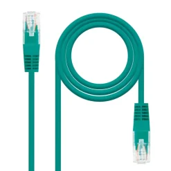 Cable Red Nano Cable Latiguillo Categoria 6 UTP RJ45 0.5M Verde