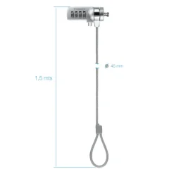Cable Seguridad TooQ Candado Combinación Protección Portátil