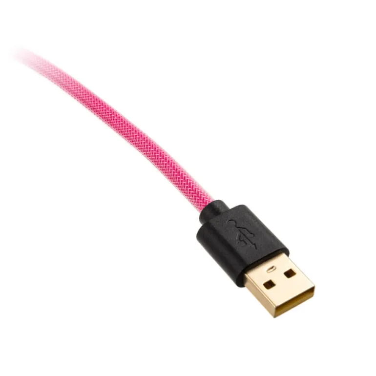 Cable Teclado Ducky Cable Espiral Rosa/Morado