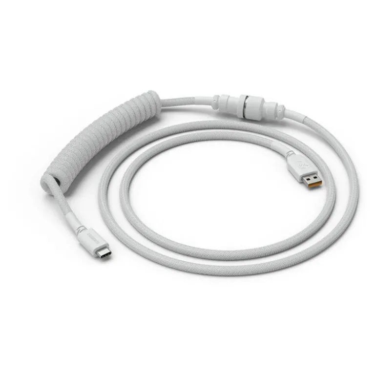 Cable Teclado Glorious PC Gaming Race Cable Espiral Ghost White