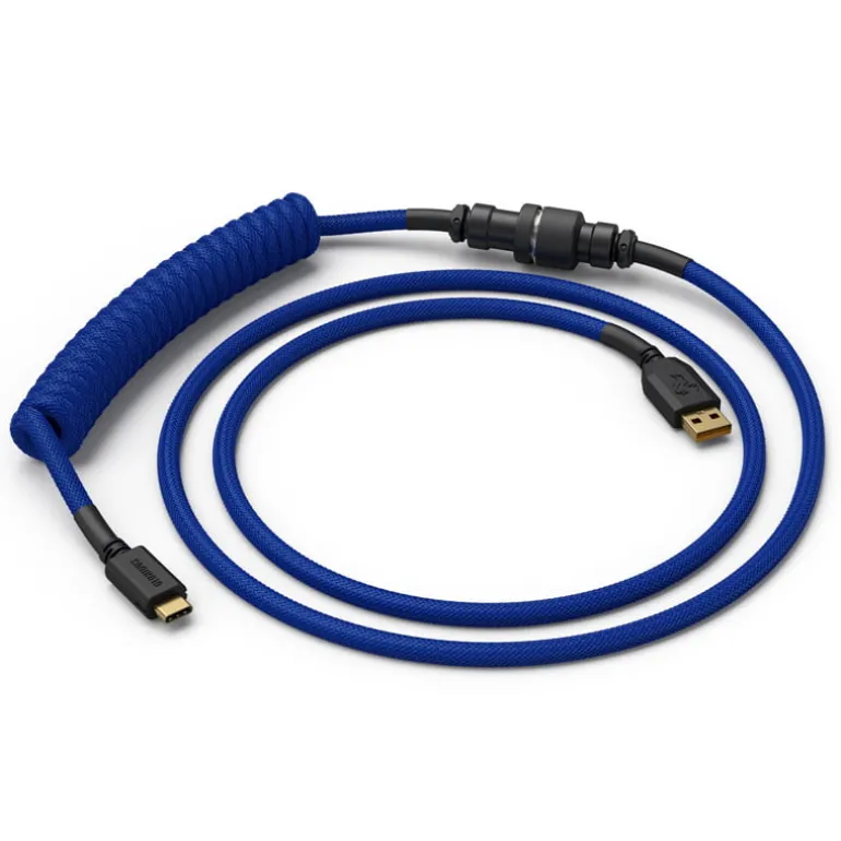 Cable Teclado Glorious PC Gaming Race Cable Espiral Cobalto