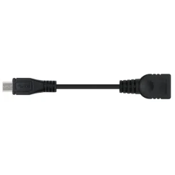 Cable USB Nanocable USB 2.0 OTG Tipo Micro B/M-A/H Negro 15cm