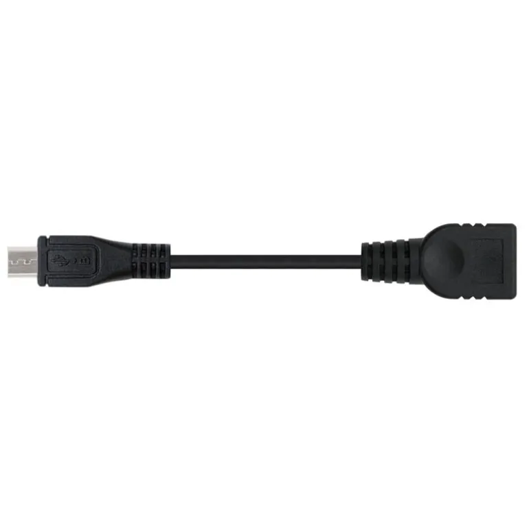 Cable USB Nanocable USB 2.0 OTG Tipo Micro B/M-A/H Negro 15cm