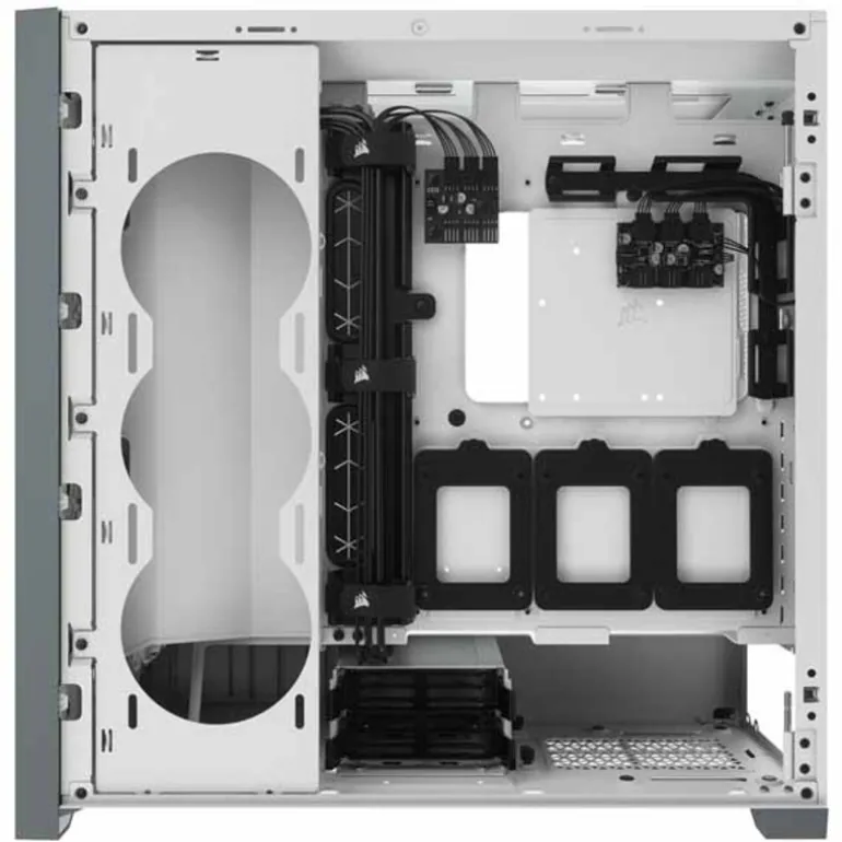 Caja/Torre Corsair iCUE 5000X RGB White Cristal Templado