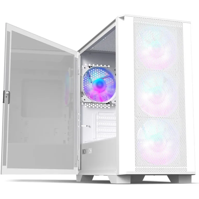 Caja/Torre Montech Air 100 ARGB Blanco