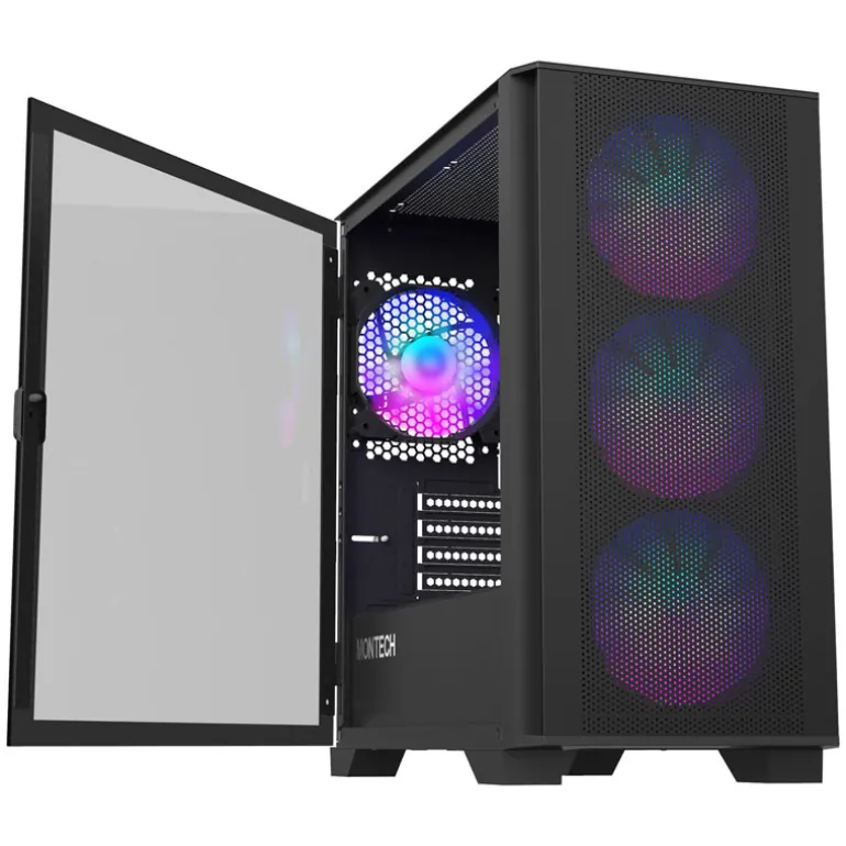 Caja/Torre Montech Air 100 ARGB Negro