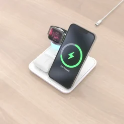 Cargador Aisens Inalámbrico USB-C 4 en 1 Blanco