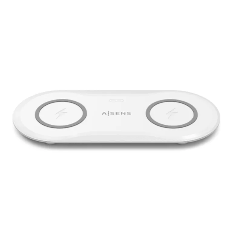 Cargador Aisens Inalámbrico USB-C 2 en 1 Blanco