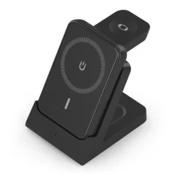 Cargador Aisens Inalámbrico Batería Externa 4 en 1 Negro