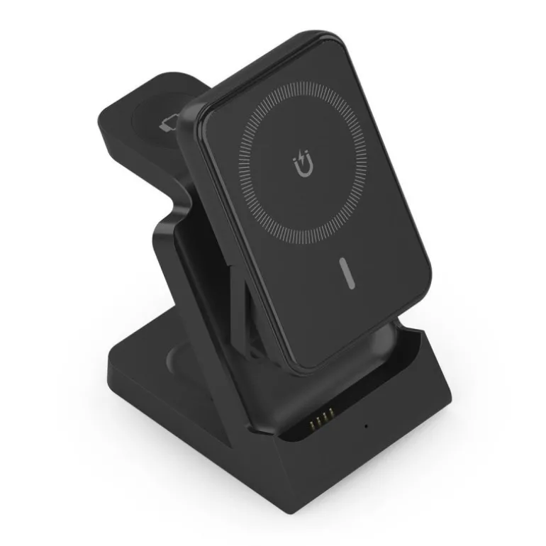 Cargador Aisens Inalámbrico Batería Externa 4 en 1 Negro