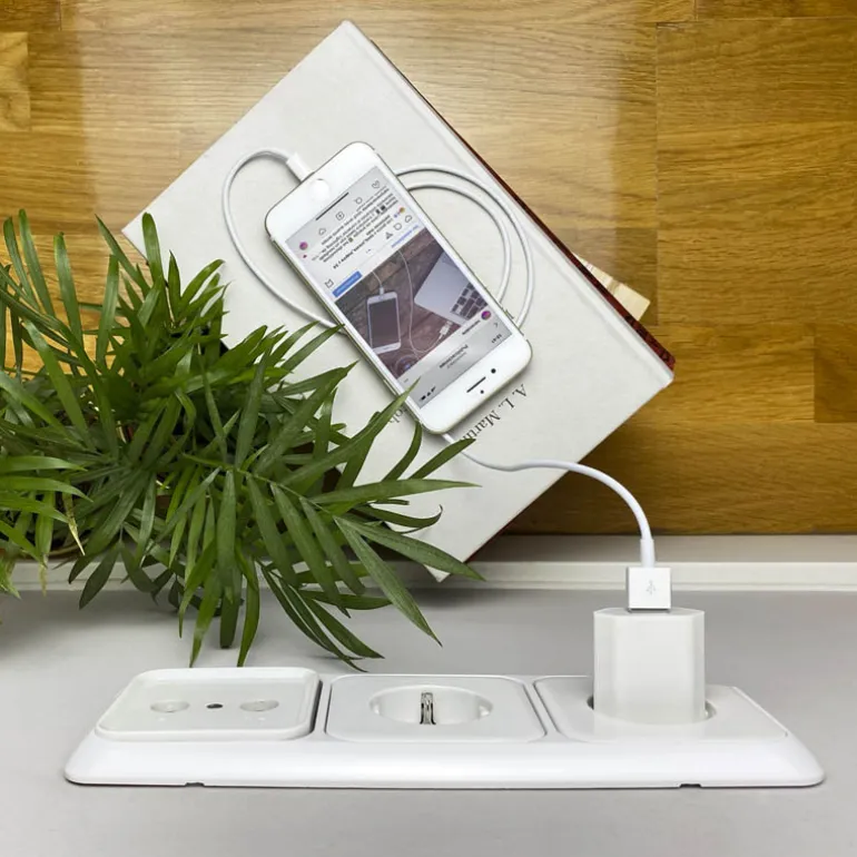 Cargador Nanocable USB 5V/1A Blanco