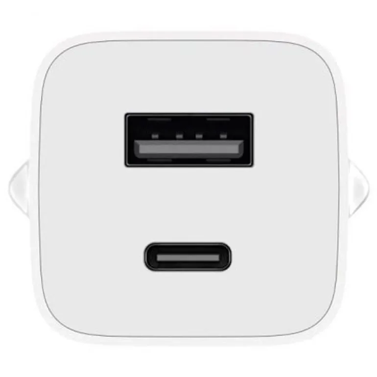 Cargador USB Xiaomi 65W Fast Charger GaN Combo 1xUSB-A 1xUSB-C Blanco + Cable USB A-C