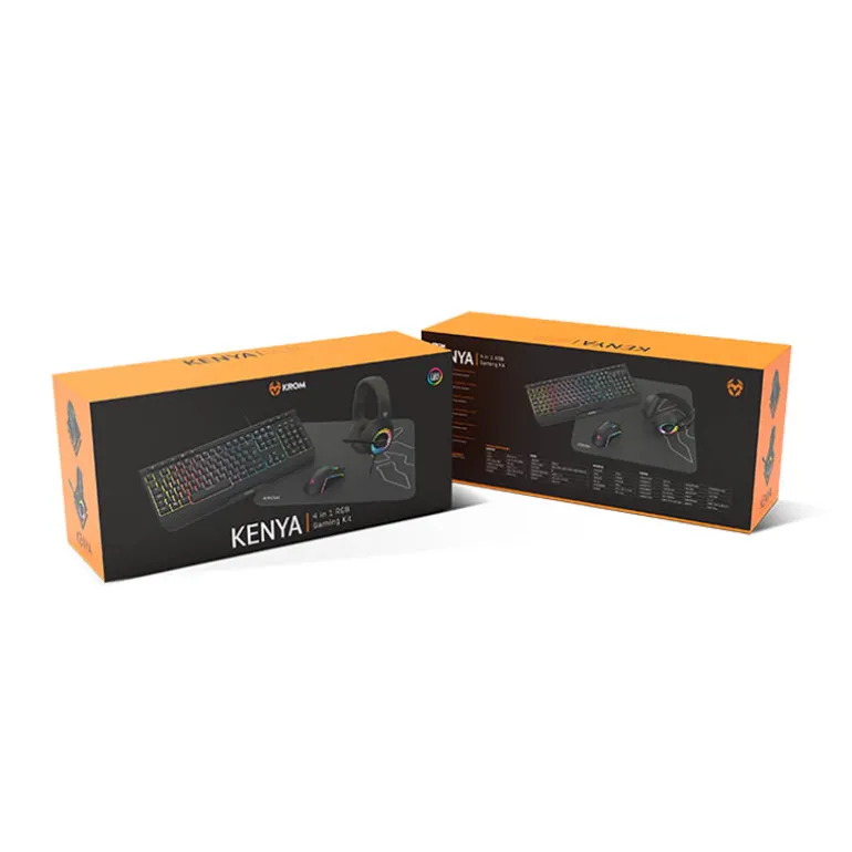 Combo Krom Kenya Gaming 4 en 1 RGB